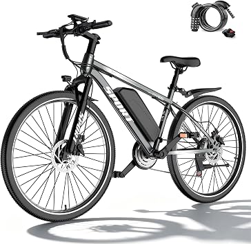 1500W Electric Bike for Adults Teens,65 Miles 28MPH Electric Mountain Bike with 48V 15Ah Removable Battery, Adjustable Seat,Cruise Control, Full Suspension,7-Speed UL Certified