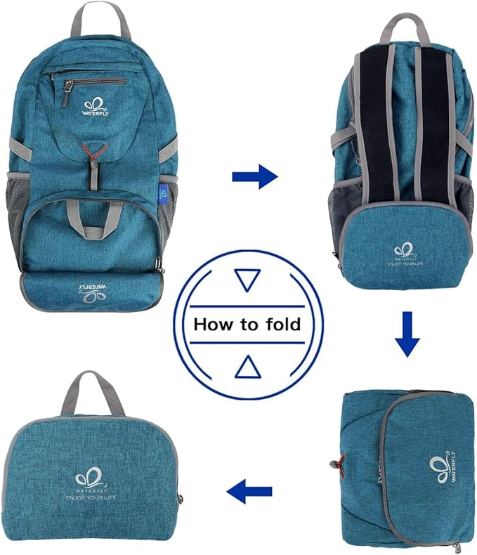 Mochila Plegable WATERFLY 20L Ligera para Senderismo Viaje miniatura 7