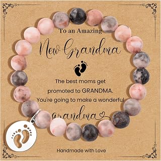 New Mom/Dad/Grandma/Grandpa Gifts New Grandparents Gifts | First Time 2026 Parents Gift for Couples Mom/Dad to Be Gift for 1st Time Bracelet Pregnancy Announcement Reveal