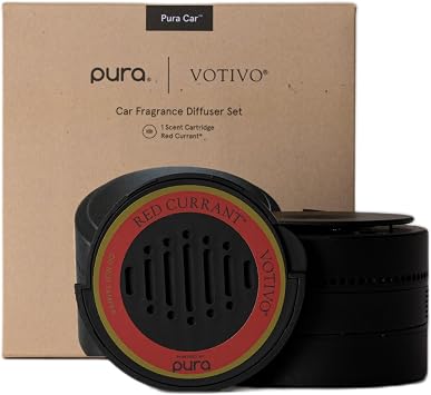 Red Currant Pura + Votivo Car Diffuser Set