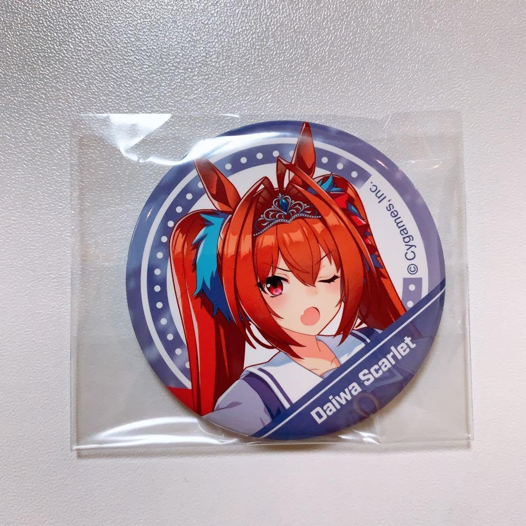 ウマ娘　ダイワスカーレット　TOHO　缶バッジ ウマ娘 ダイワスカーレット スクエア缶バッジ ゲーマーズ