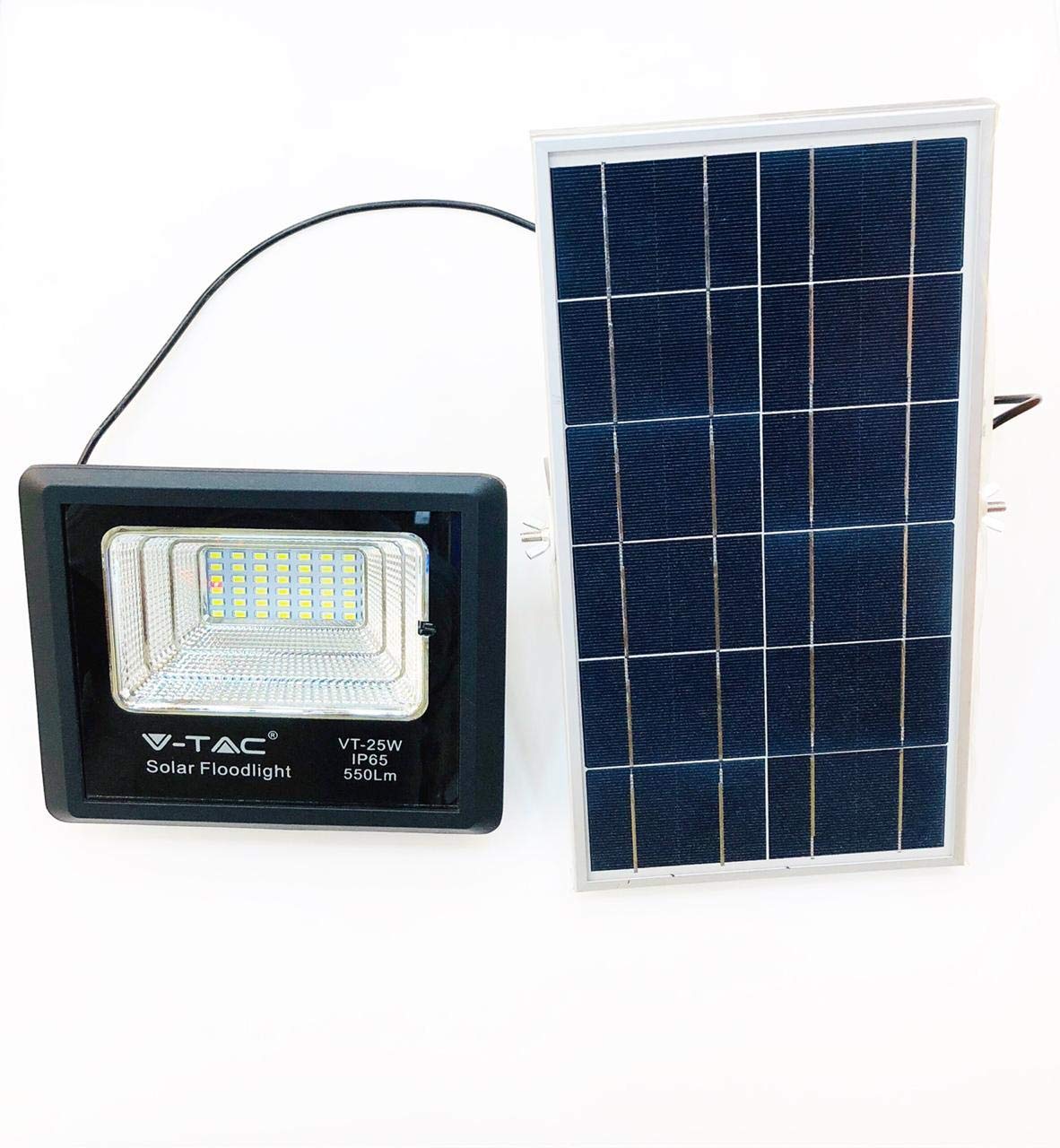 V-TACVT-25 Watt IP65,550Lm Solar Flood Light with Remote