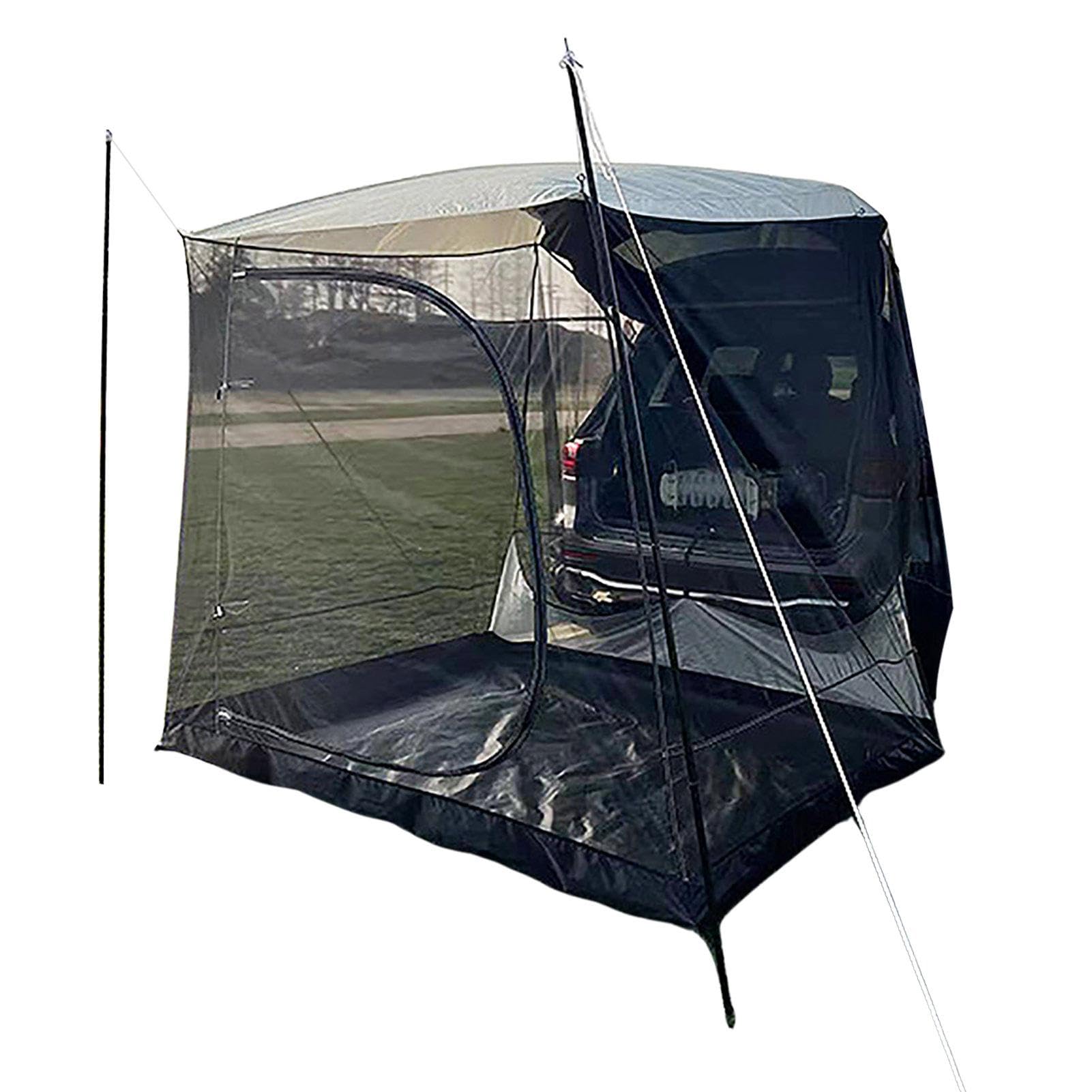 Generisch Auto Heckklappenzelt SUV, Autozelt Heckklappe Kombi, Auto Zelt Camping Für Heckklappe SUV, 5-6 Personen, Auto Heckzelt Pkw Kombi, Kofferraum 