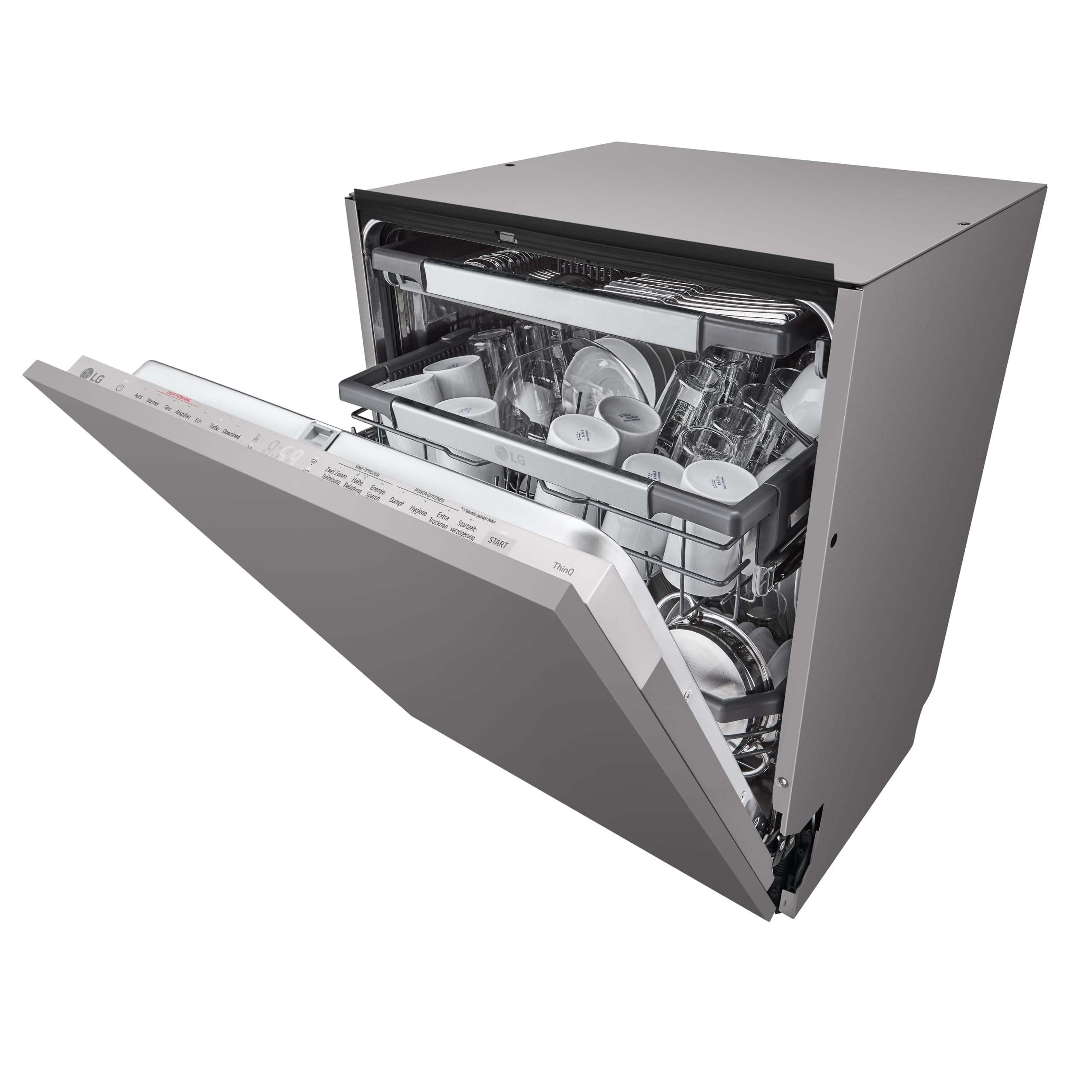 LG DB476TXS Geschirrspüler 43 dB Energieklasse A Dampf ThinQ Silber