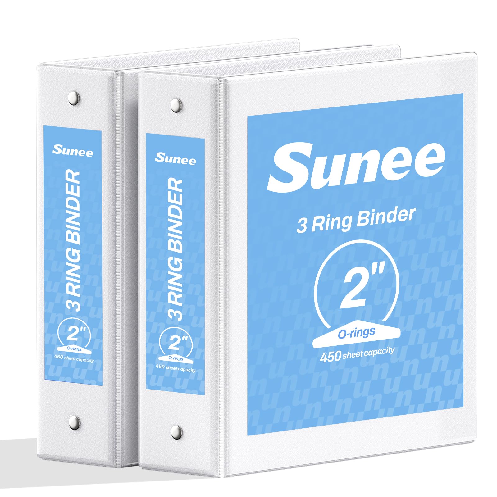 SUNEE 3 Ring Binder 2 Inch