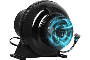 Simple Deluxe 4 Inch 195 CFM Inline Duct Ventilation - Elevate Your...