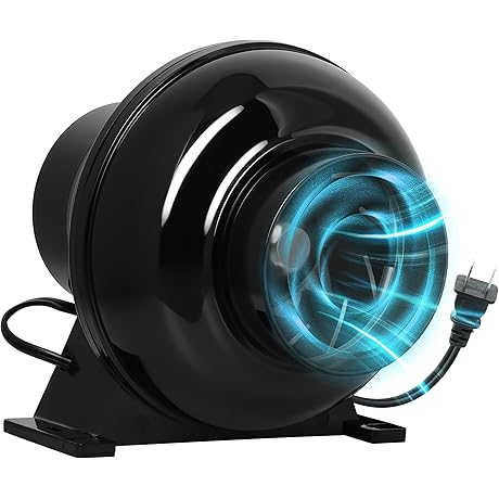 Simple Deluxe 4 Inch 195 CFM Inline Duct Ventilation - Elevate Your...