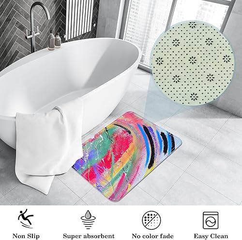 Miniatura 4 de Tapete moderno de pintura al óleo tapete para puerta delantera antideslizante absorbente y resistente a las manchas tapete de entrada para