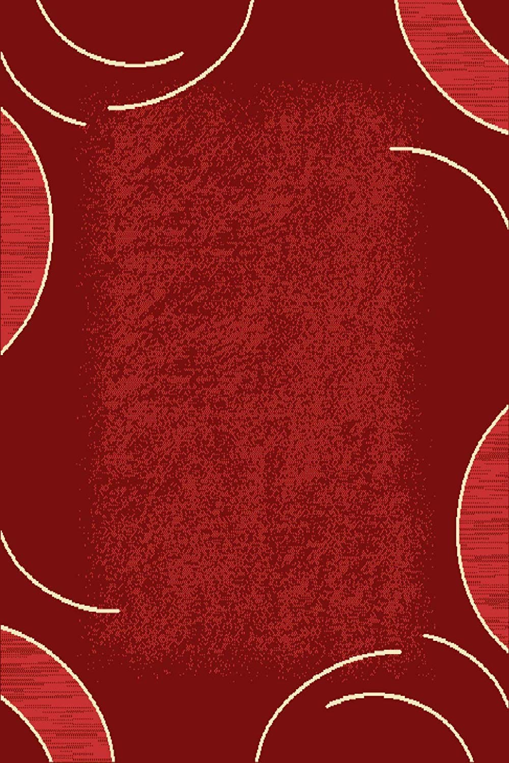 SrS Rugs® Luna Collection, Living Room Rugs, Hallway Runners, with Soft Smooth 8mm Pile. Contemporary Borders Design. 7 Colours, 9 Sizes (Red Swirl, 70 x 300 cm) — image 1