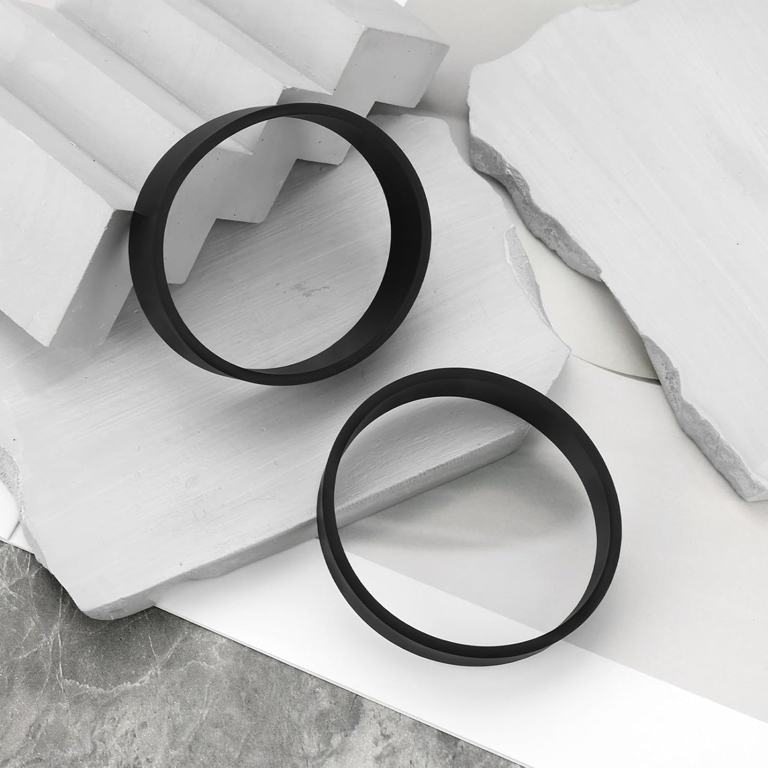4pcs Vacuum Cleaner Belt Replacement Rubber Belt 301289 301289G Compatible with Kirby Heritage 1 Legend Legend 2 Upright Vacuum Cleaners Black
