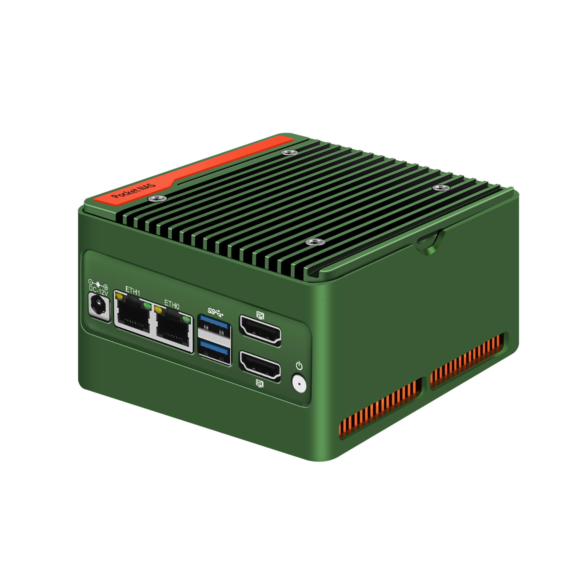 N150 X86-P6 Mini PC (N100 Upgrade), 4X M.2 NVMe NAS Mini Desktop Computer with 2X i226-V 2.5GbE LAN, DDR5 Micro PC Barebone NO RAM/SSD/OS, 2-Display, WiFi7/BT5.4 Expandable
