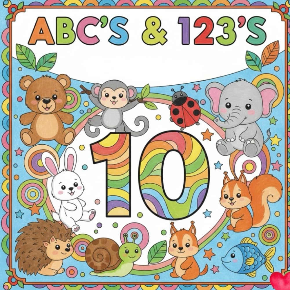 My First ABC & 123 Coloring Book: Fun with Letters, Numbers, and Shapes!