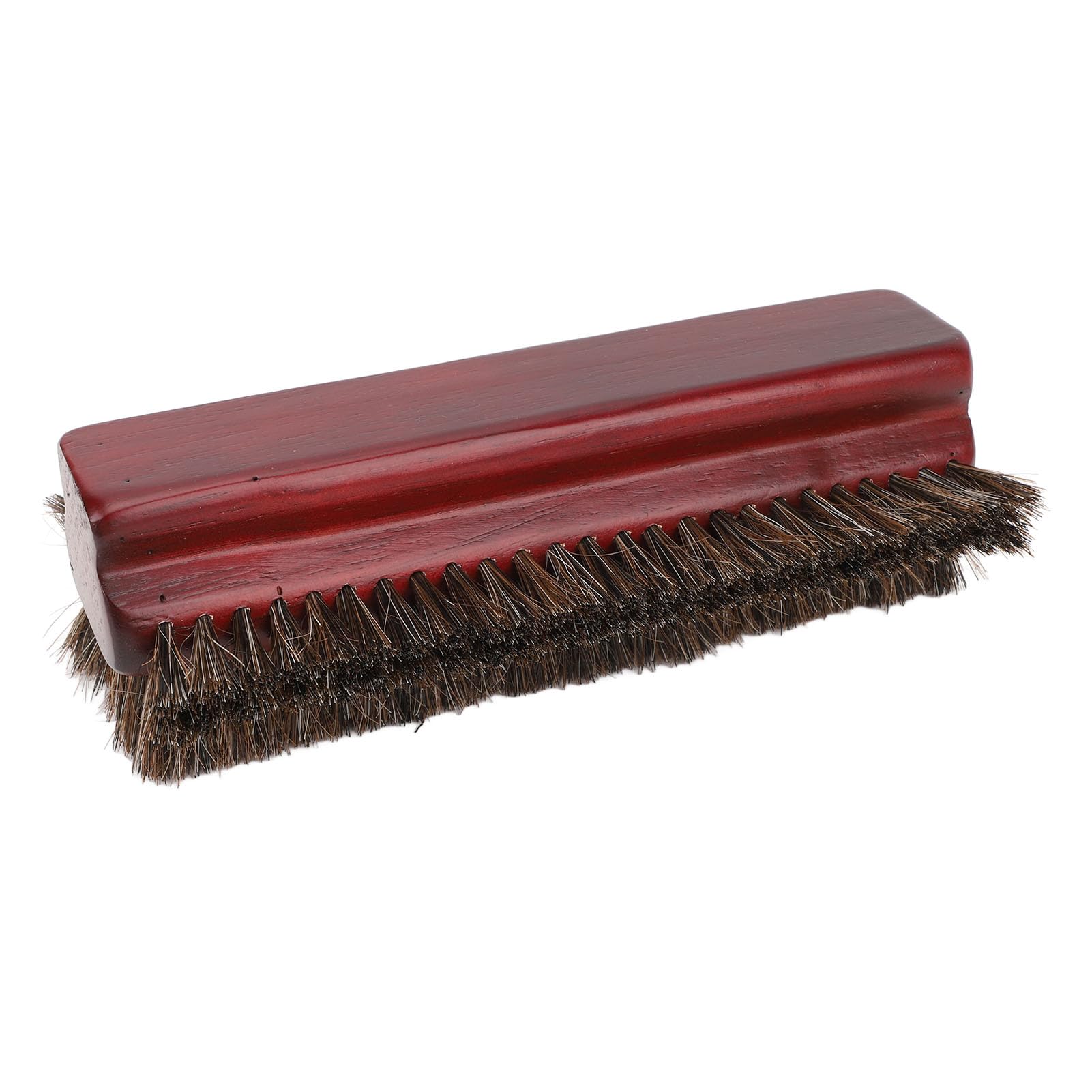 Cepillo para Mesa de Billar, Crin de Caballo Premium, Limpiador de 3 Lados para Mesa de Billar, Pelo de Caballo de Madera para Entusiastas, Color Burdeos