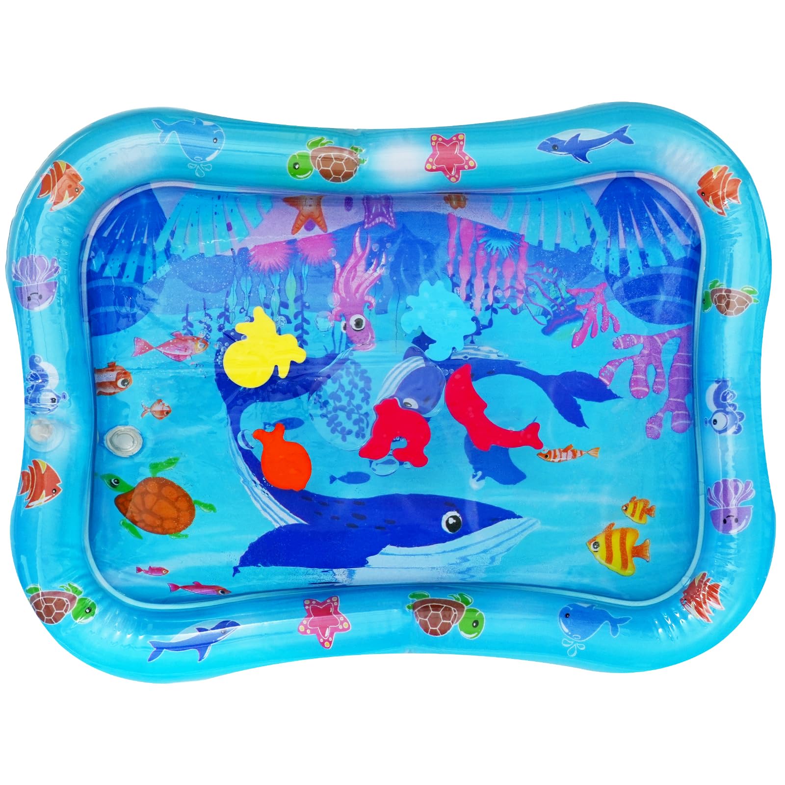 Tapis d'eau pour bébé 66x50cm Tummy Time Gonflable Nourrissons Filles Garçons 3-9 Mois Nouveau-né