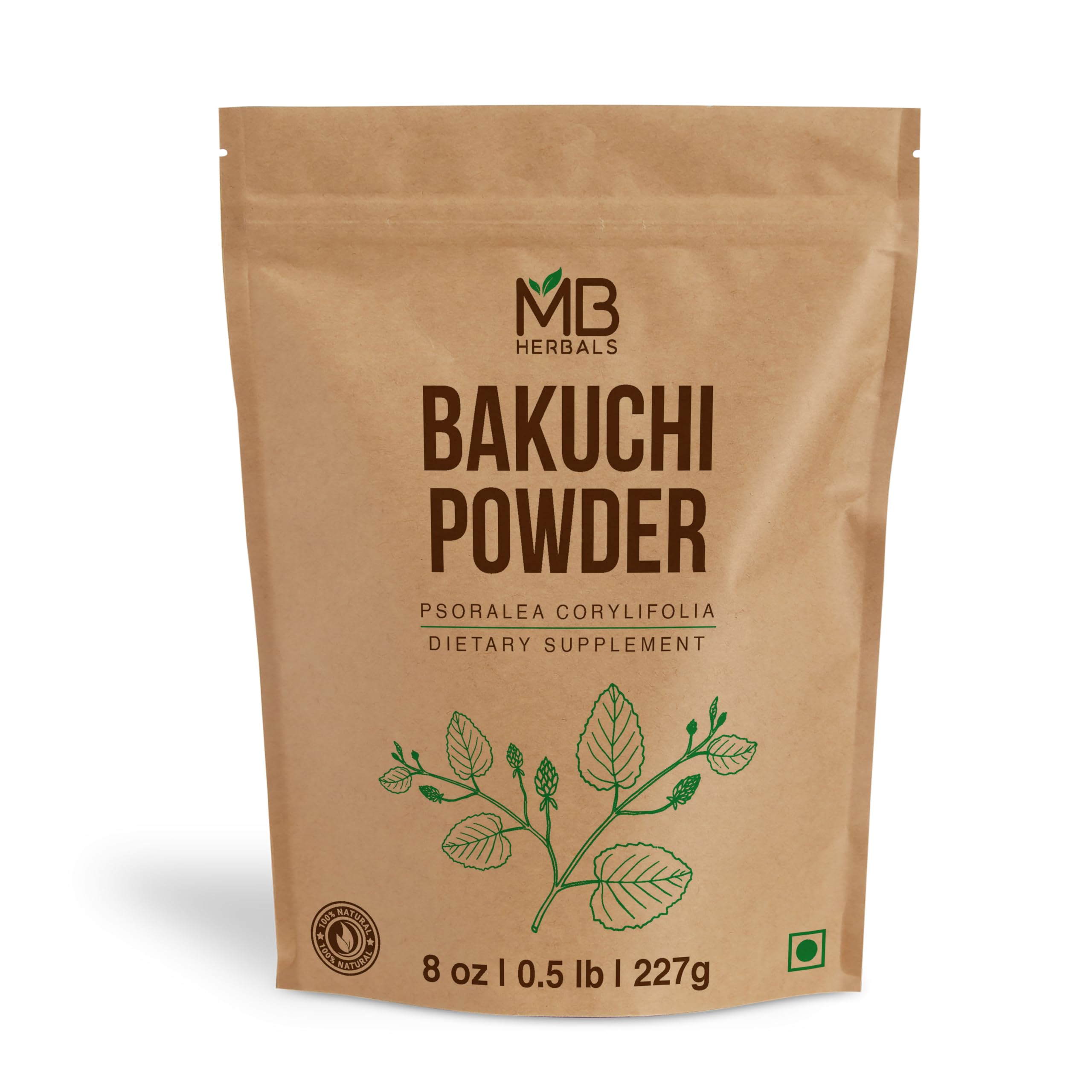 MB Herbals Bakuchi/ Psoralea Corylifolia Seeds Powder with Babchi and Purple Fleabane