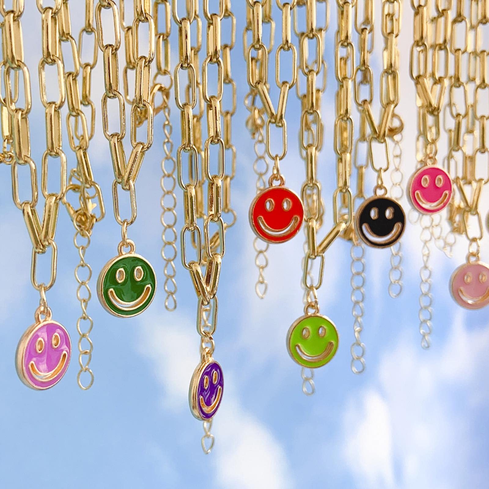 Collier avec Pendentif Long Visage Hip Hop pour Femmes, chaîne en Alliage, Punk, Tendance, Bijoux présents