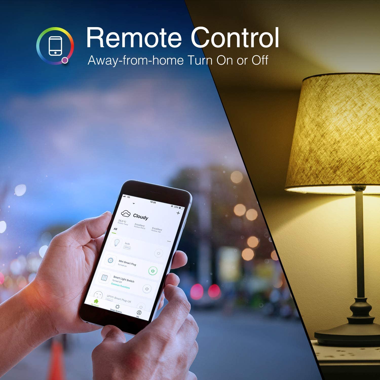 Beantech Smart Bulb, WiFi LED Light Bulbs, Dimmable Light Bulb 2700K-6500K, Smart Bulbs Compatible with Alexa & Google Assistant, A19 Alexa, RGB Tunable White Bulb, 4 Pack, Multicolor (NWB5-4)