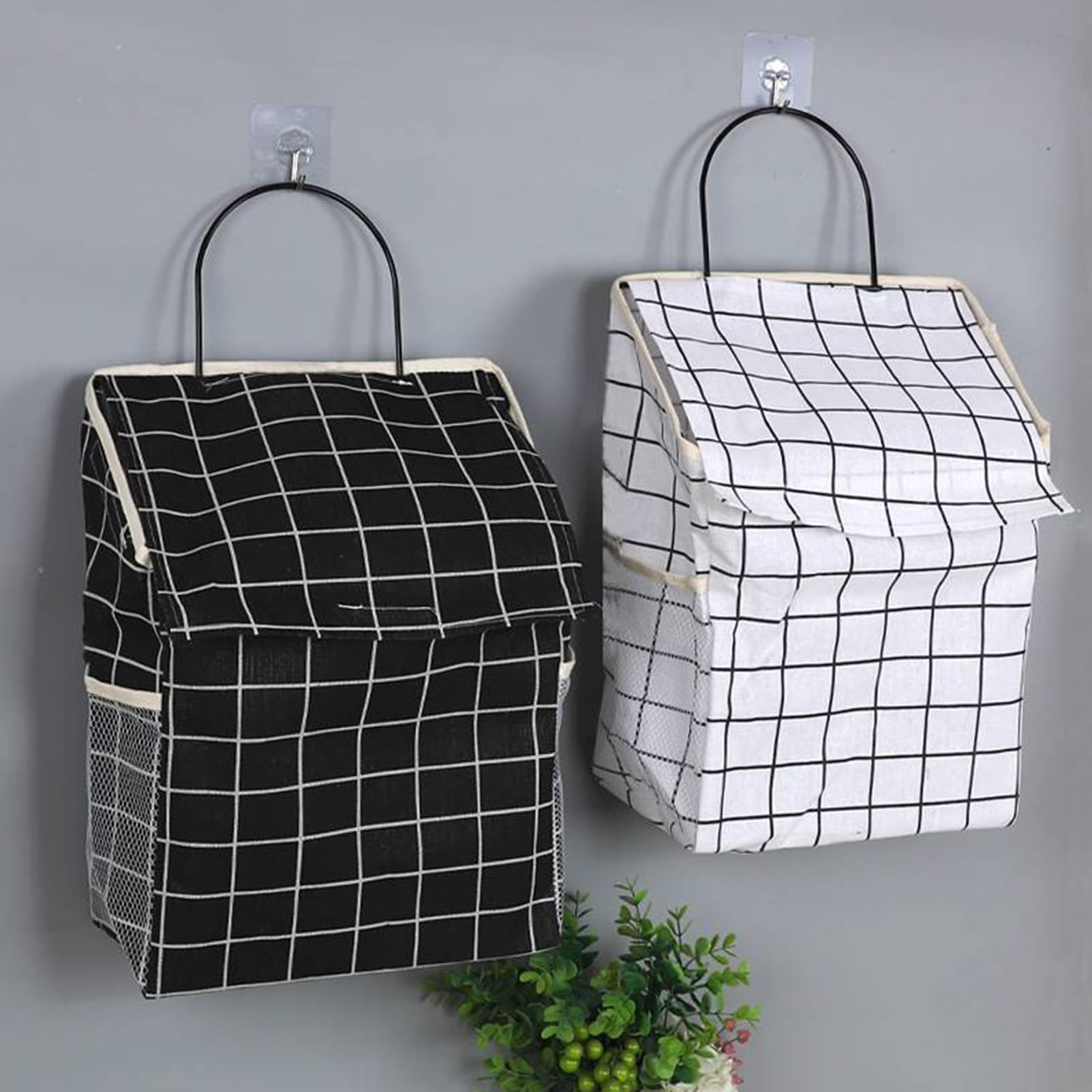 TUOYIBO Two Loads of Dirty Clothes Basket, Shower Put Clothes Bag, Home Wall Mounted Basket, Multi-Function Laundry Basket, Foldable Storage Bag