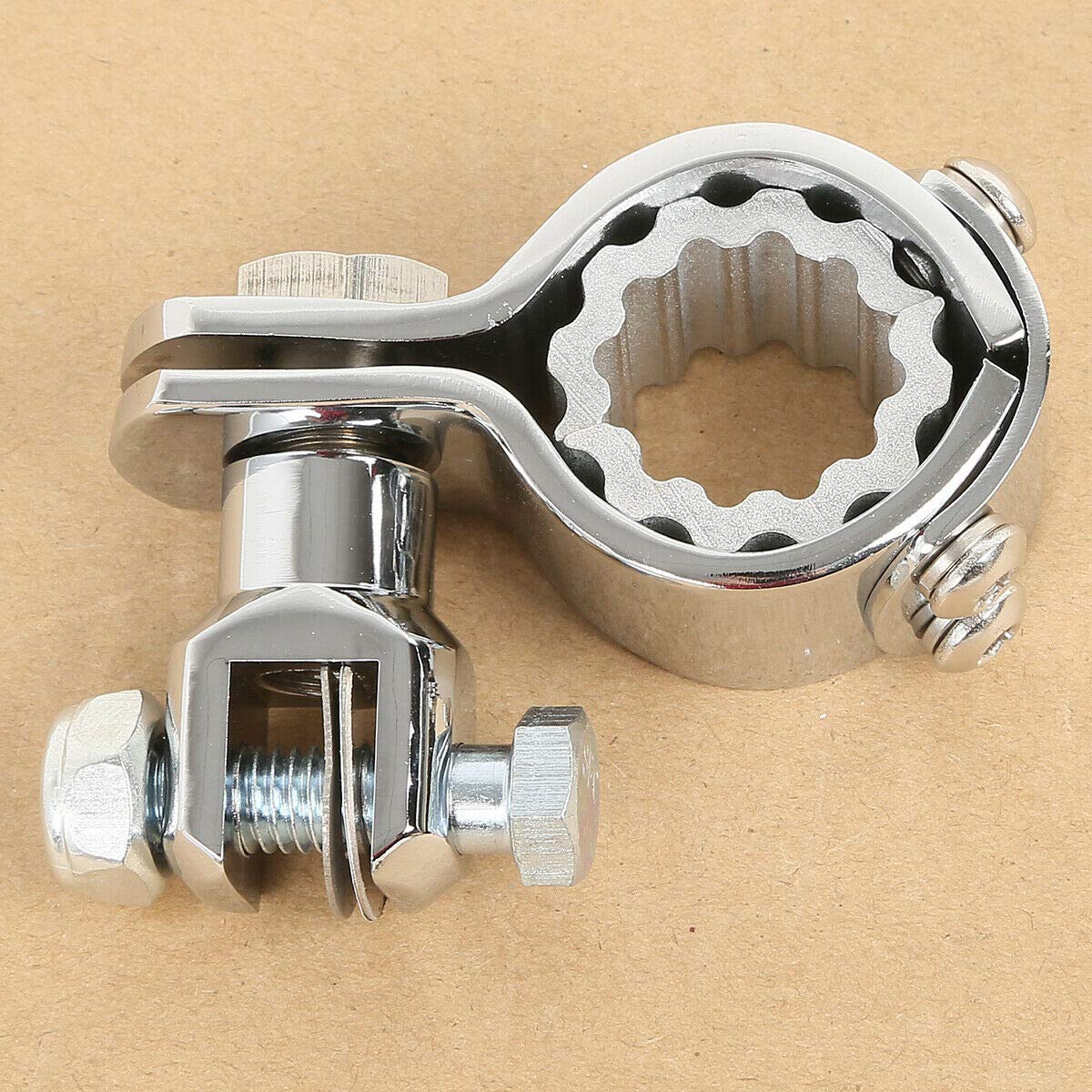 TCMT Fußrasten Halterungsschellen 1" 1,25" Fußrastenhalterungsschellen Passend für Honda GoldWing GL1800 VT750 VT1100 VTX1300 VTX1800 für Harley Sportster 883 XL1200 Yamaha Suzuki