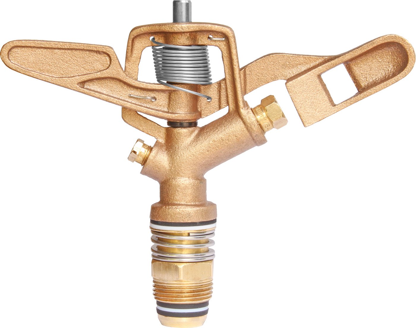 IrrigationKing RK30 3/4" Brass Impact Sprinkler with Nozzles 11/64" x 1/8", NPT Male, 13.9