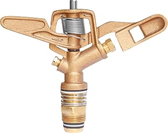 RK-30 3/4 "رش تأثير نحاسي مع فوهات - 11/64" &times; 1/8 "، NPT ذكر ، 13.9 GSM معدل التدفق الأقصى