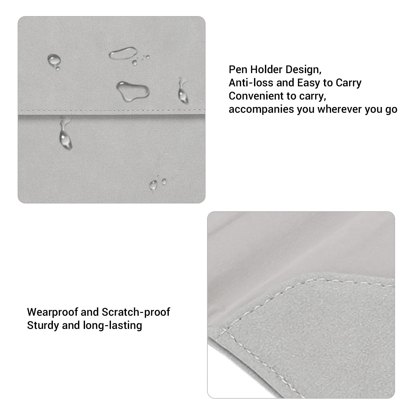 Eujgoov Custodia Sottile per Lettore Kindle Scribe E da 10,2 Pollici 2024 2022 con Custodia Protettiva con Chiusura Magnetica per il Sonno Automatico (grigio chiaro)