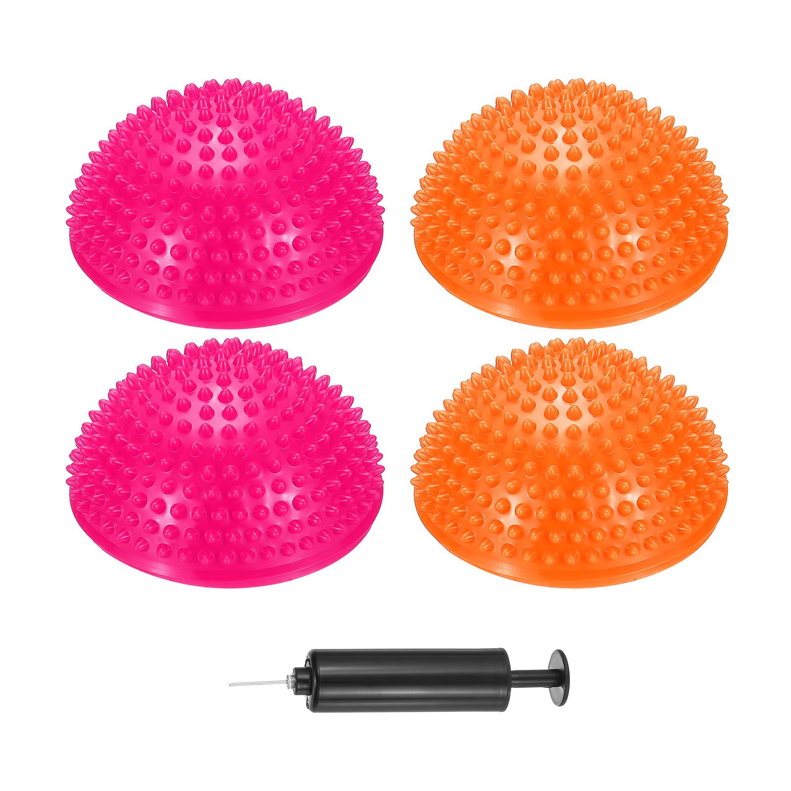 PATIKIL 4 Pcs Half Spiky Domes Balance Pods 6.7x3.1 Inch