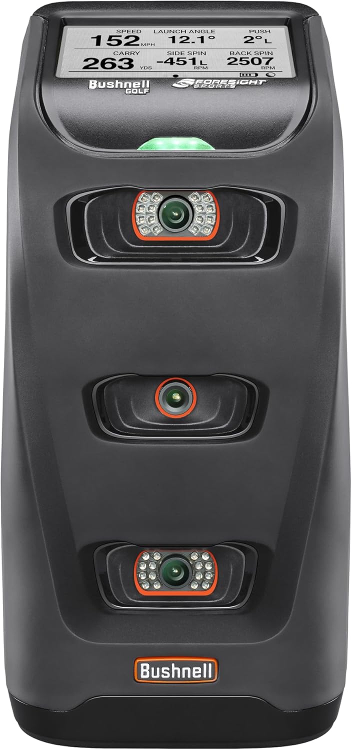 Bushnell Launch Pro Simulator Bundle – Portable Launch Monitor with FSX Play Gold Subscription, Projector, Enclosure & Turf for Indoor or Outdoor Use
