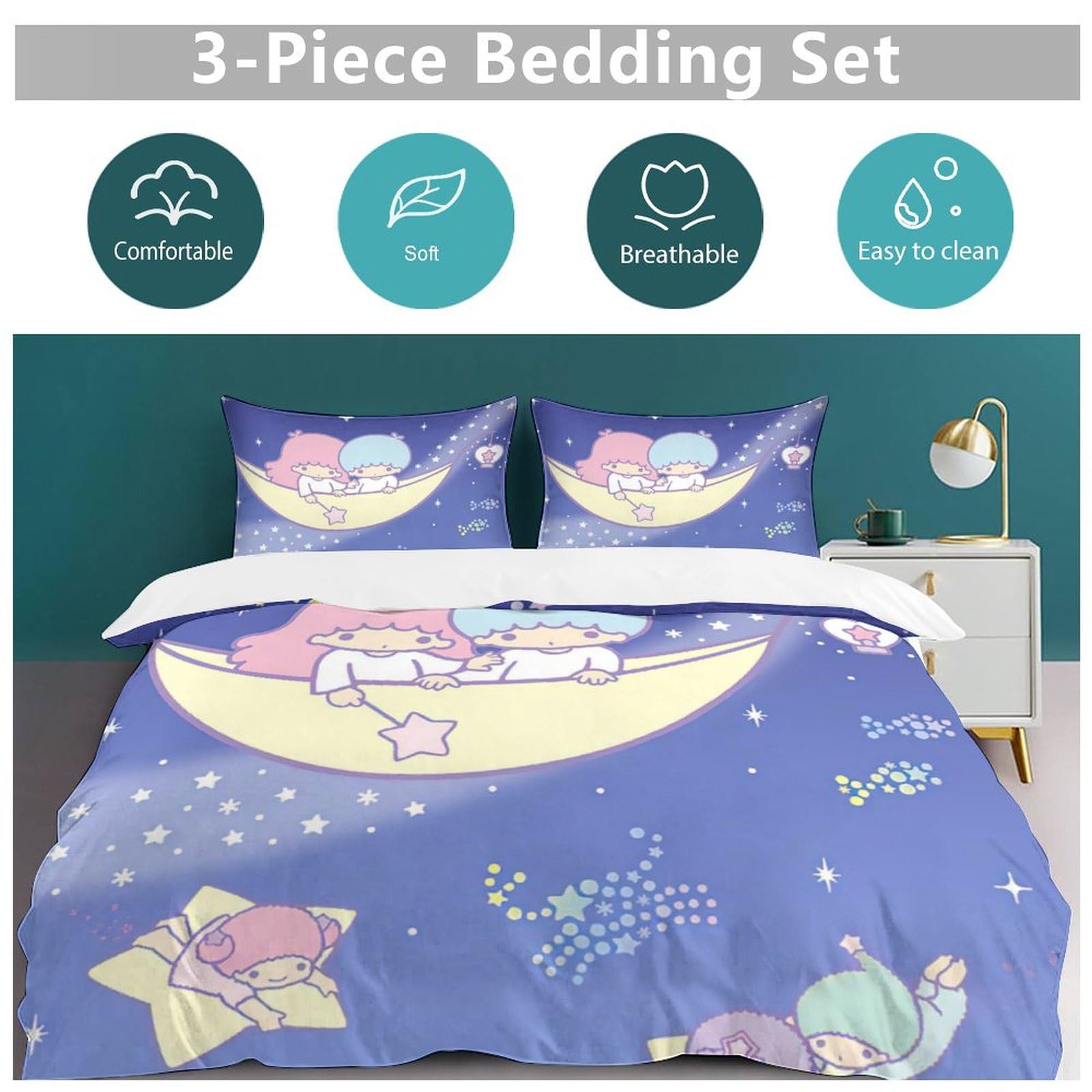 キキララ　寝具　3点セット Amazon｜キキララ ベッド3点セット 布団カバー シングル 3点セット