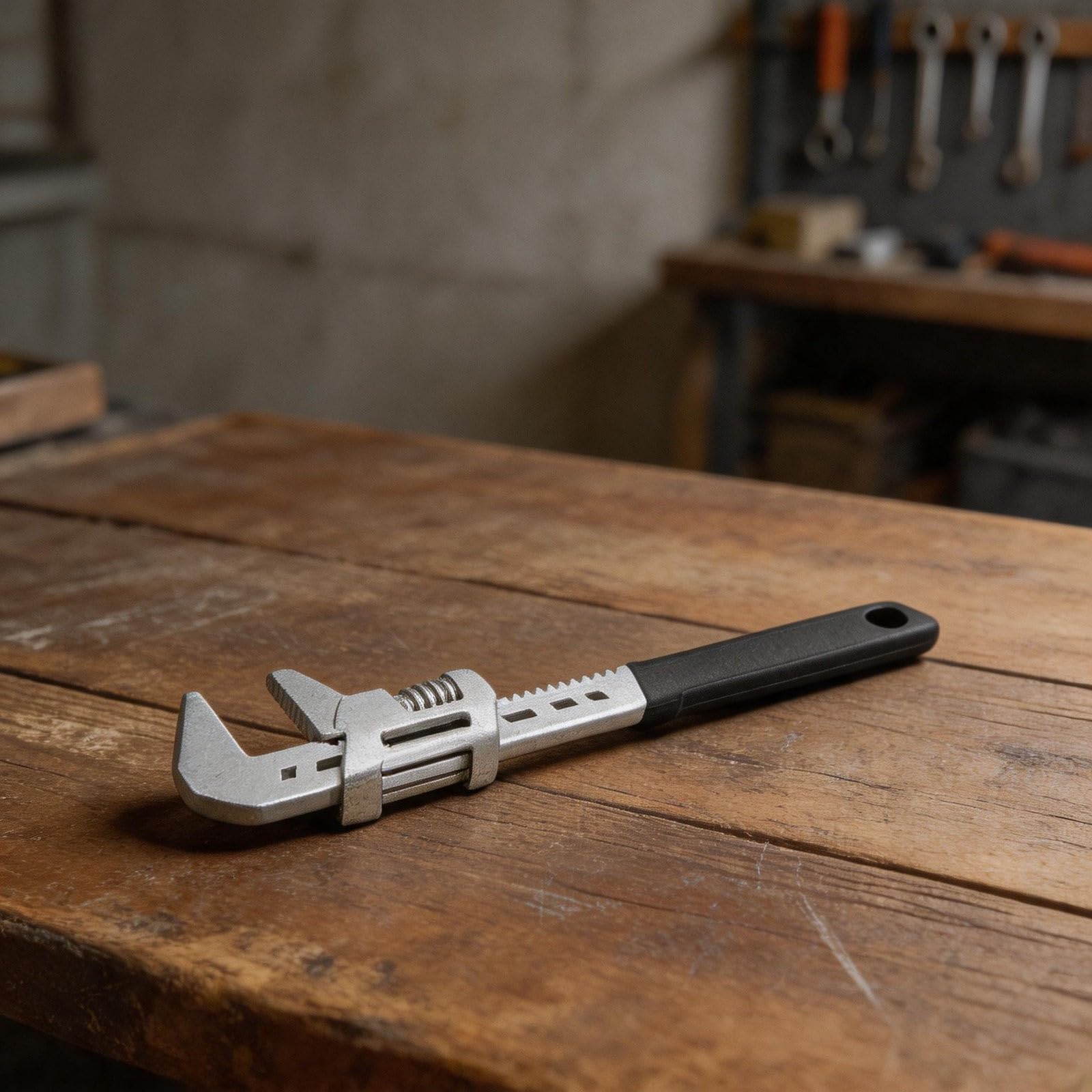 Llave para tubos ajustable de alta resistencia de 12 pulgadas con capacidad de mordaza de 0-75 mm. Fabricada en acero de alto carbono con forjado de hierro dúctil. Cambio rápido de empuñadura median