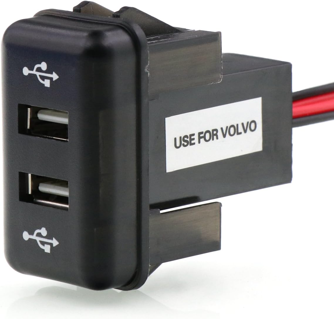 Amazon.com: Dual USB Car Charger 5V 2.1A/2.1A Dual USB Power Socket for ...