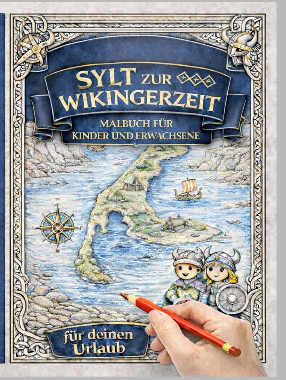 Sylt zur Wikingerzeit: – Das große Malbuch für Kinder und Erwachsene