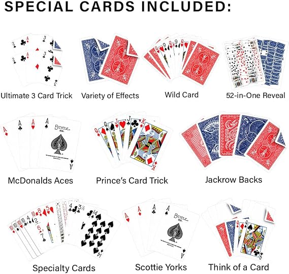 Magic Makers Packet Killer Bicycle Deck - 50 Tricks with Special Printed Bicycle Cards