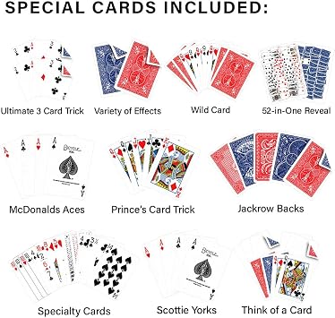 Magic Makers Packet Killer Bicycle Deck - 50 Tricks with Special Printed Bicycle Cards