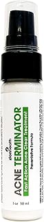 Acne Terminator with Detox Clay- Wipe Out Adult Acne Without Irritation.