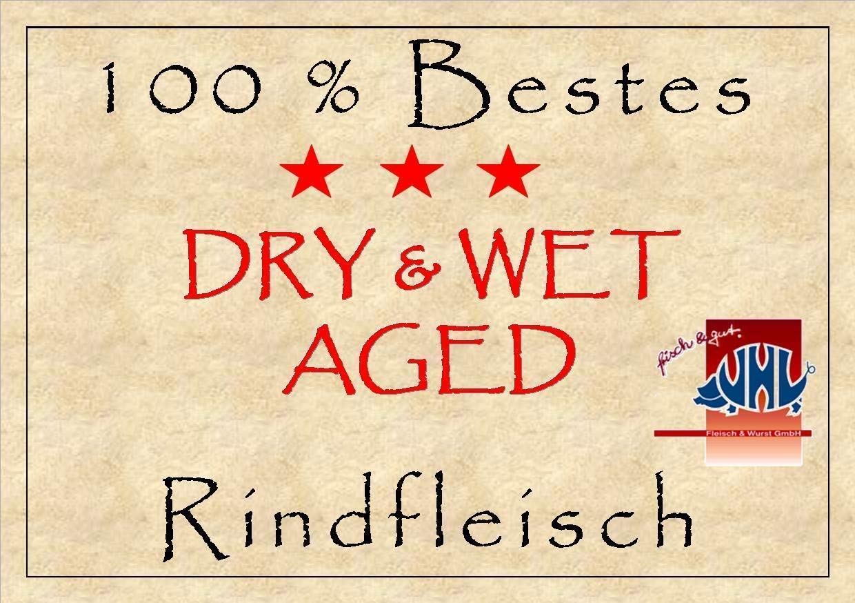 3 kg Entrecote/Ribeye zu Steaks geschnitten (á 3 cm) vom besten Färsenfleisch, jedes Steak ist einzel verpackt - wir garantieren das perfekte Steak