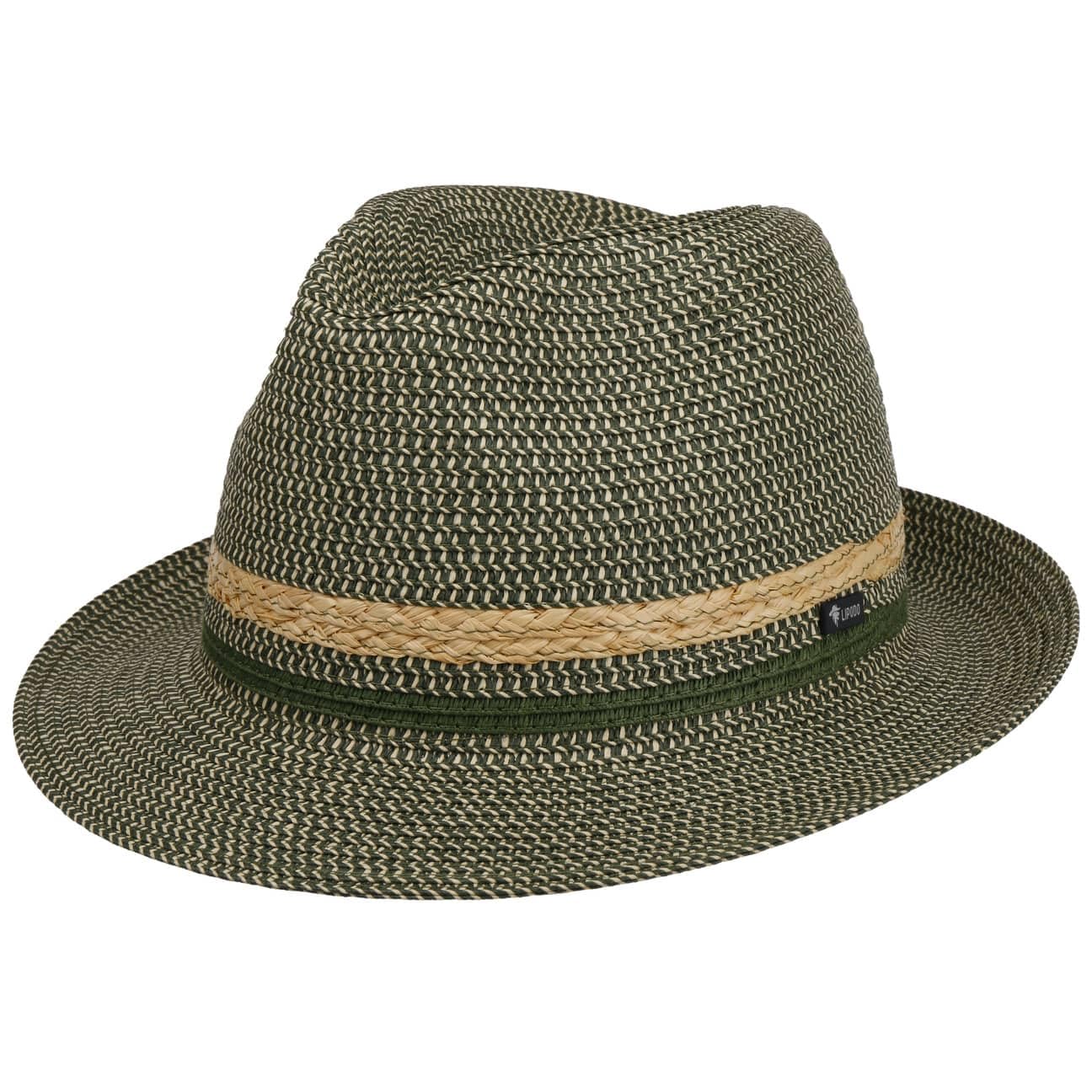 LIPODO Sombrero de Paja Costanzo Bogart Hombre - Made in Italy Sol con Banda Grosgrain Primavera/Verano