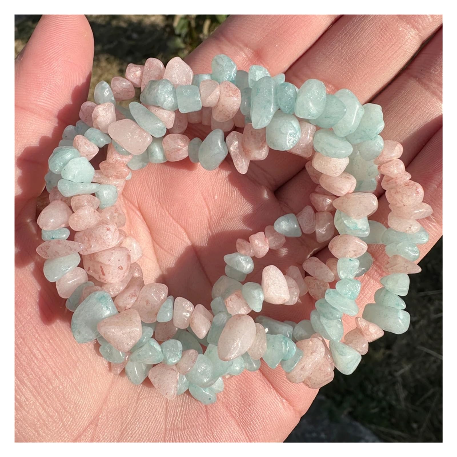 Perles en malachite véritable gravier pour joaillerie fine d'exception - 4