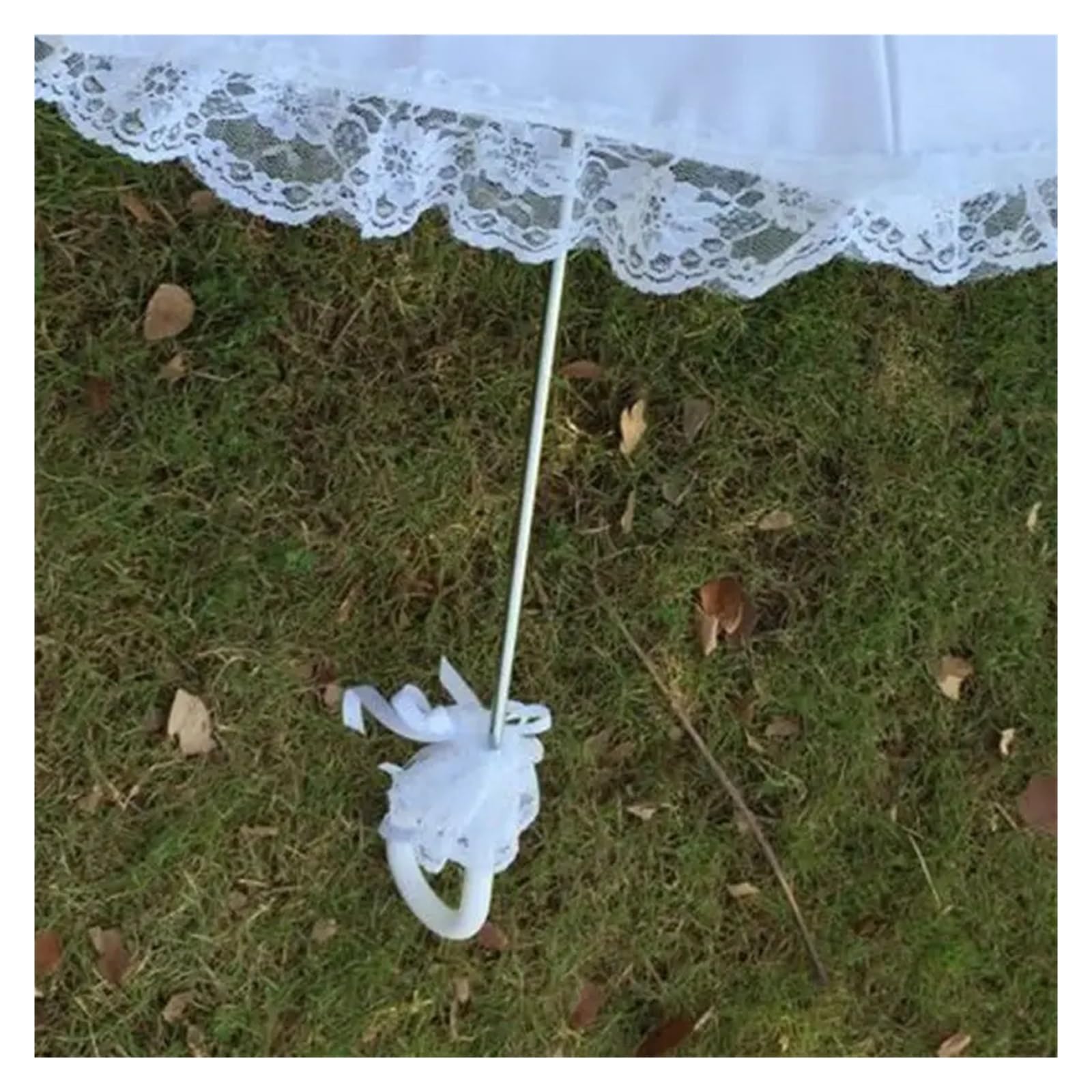 Koronkowa parasolka, Hollow Lace Parasol na śluby ślubne rekwizyty do zdjęć białe