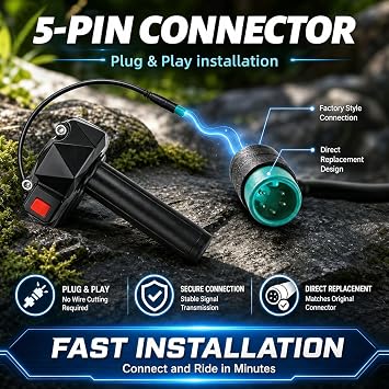 5ピン電動ダートバイクツイストスロットルチューブ、ナイロンスロットルツイスターハンドルグリップ Ebike Talaria Sting MX3/ MX4/ MX5用