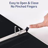 Avery® Heavy-Duty 3 Ring Binders, 1" Slant Rings, 4 Black Binders – view 3