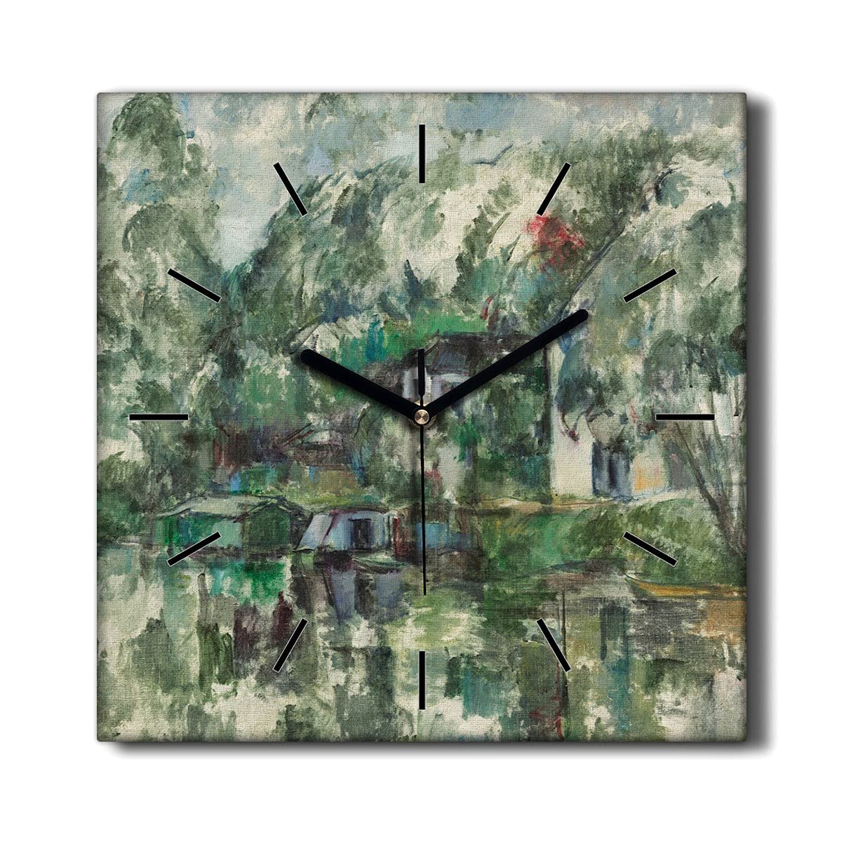 Horloge sur Toile sans tic-tac Salon Décoration Cézanne
