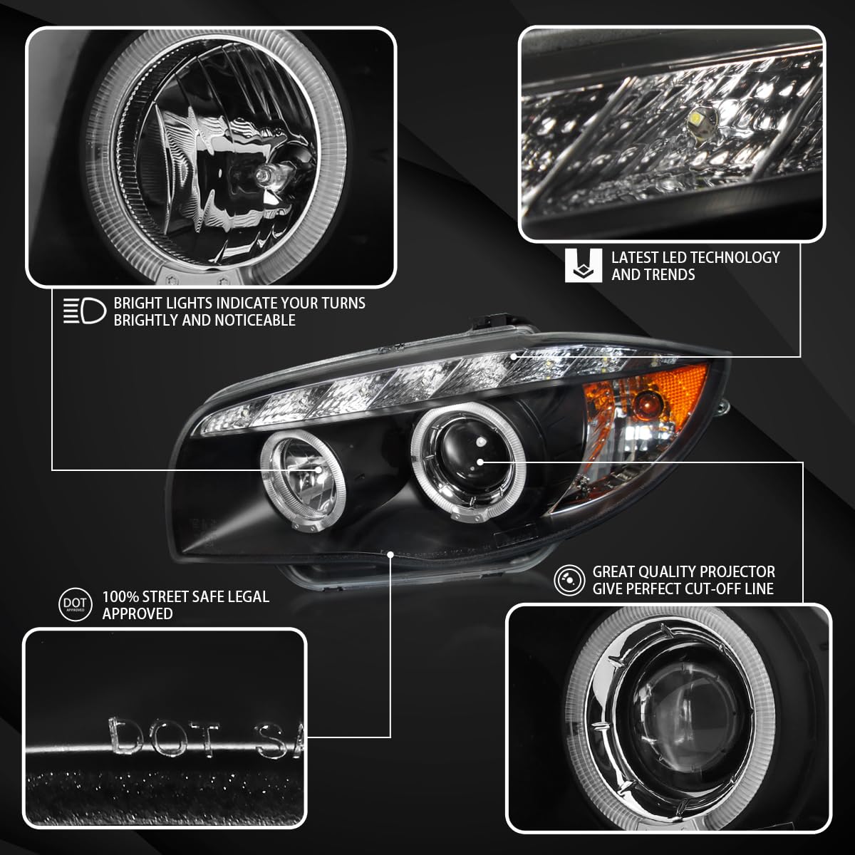 Amazon | オートセンセーション ヘッドライト 2008-2013 BMW 1シリーズ