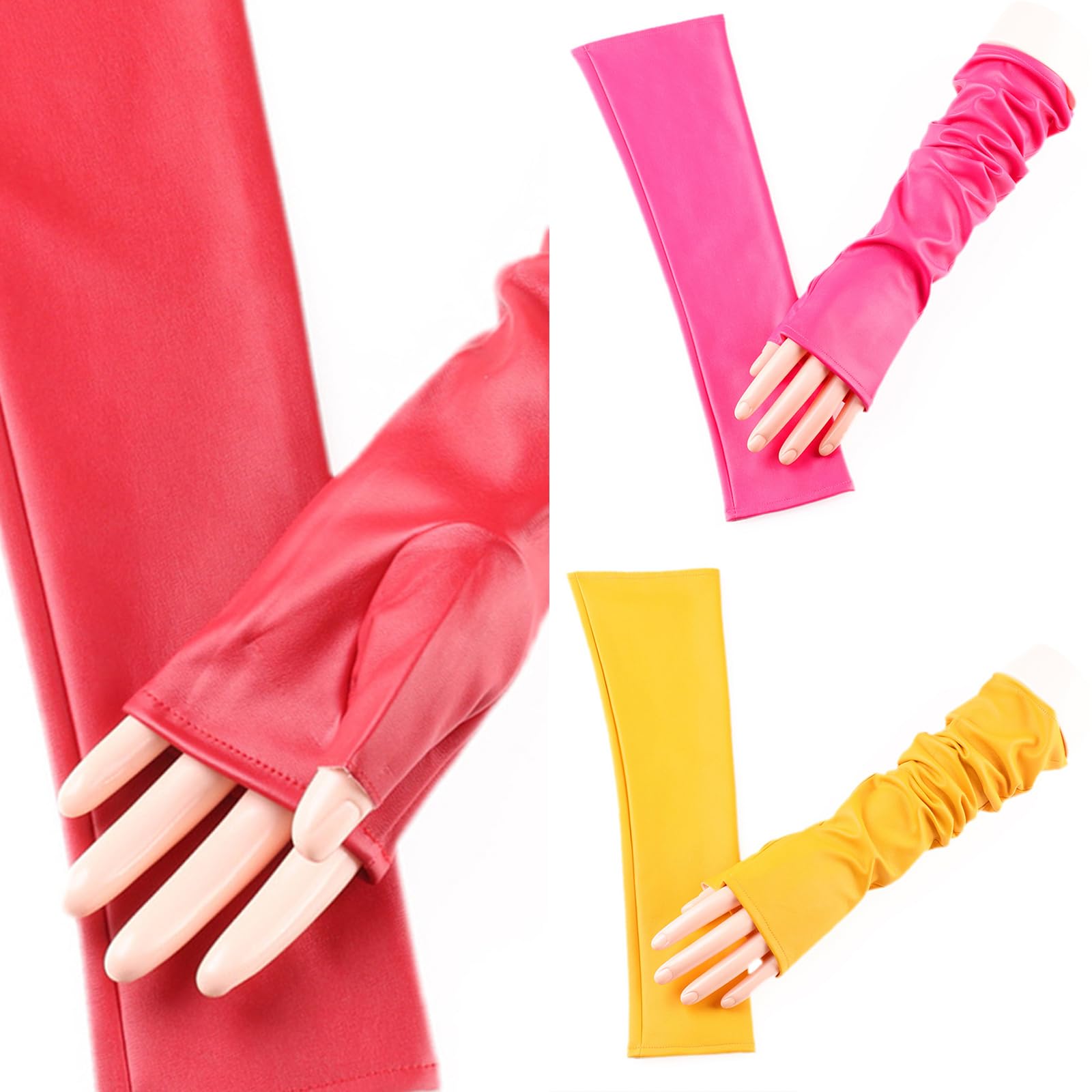 RYUJNDK Elegant Long Gloves French Trend For Wedding Proms For Women And Girls 1920s Theme Musical Operas Dancing