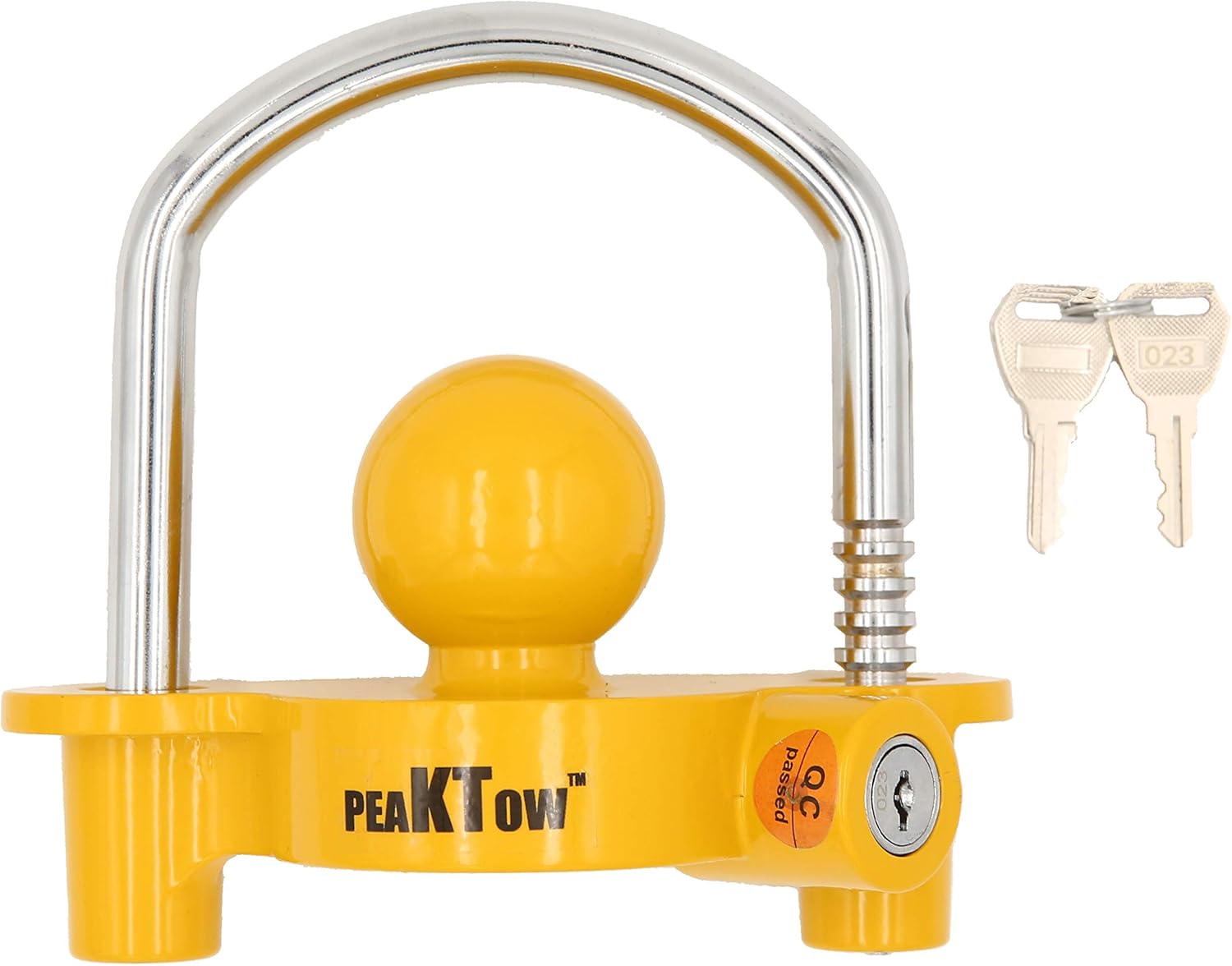 PEAKTOW PTS0002 Heavy Duty Universal Adjustable Coupler Lock Trailer