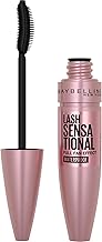 Maybelline Lash Sensational Waterproof Mascara, Lengthening and Volumizing for a Full Fan Effect,Very Black, 1 Count