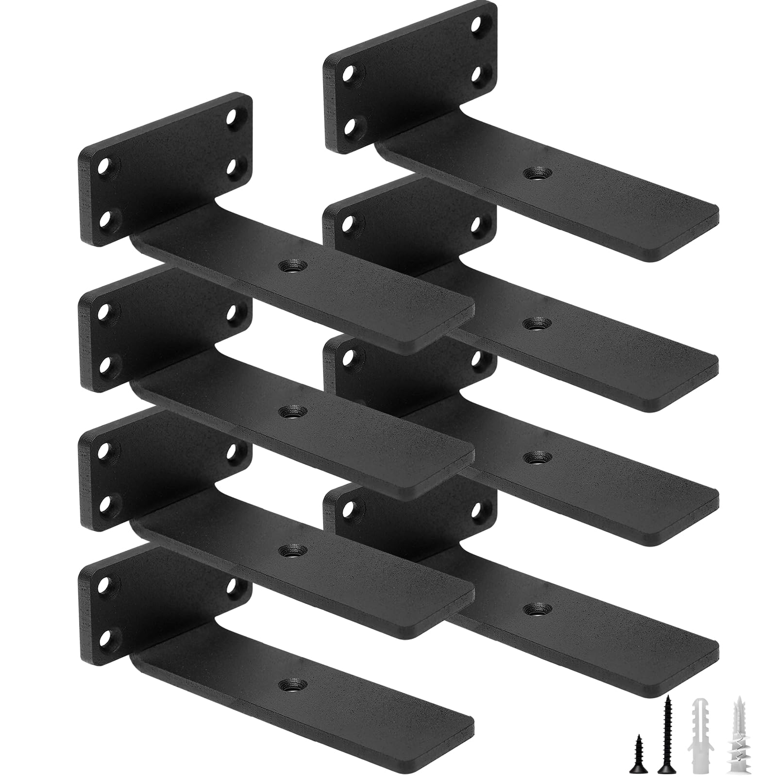 Snapklik.com : HITOMEN Heavy Duty Floating Shelf Brackets, 5-Inch