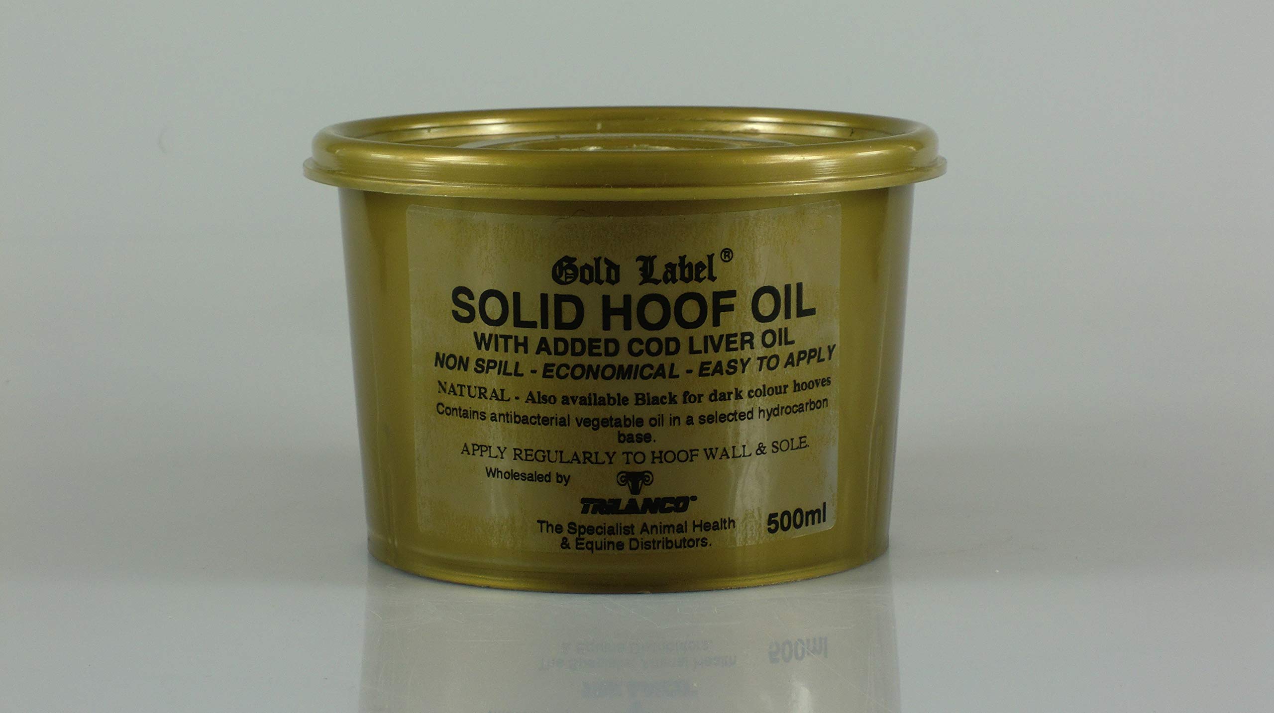 Gold Label GLD0111 Solid Hoof Oil - Natural, 500 ml