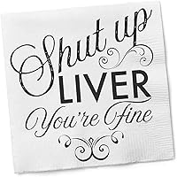 Vista 21 de Twisted Wares - Divertidas servilletas de cóctel - Creo que eres genial y soy solo una servilleta - Servilletas de cóctel boutique - Perfectas