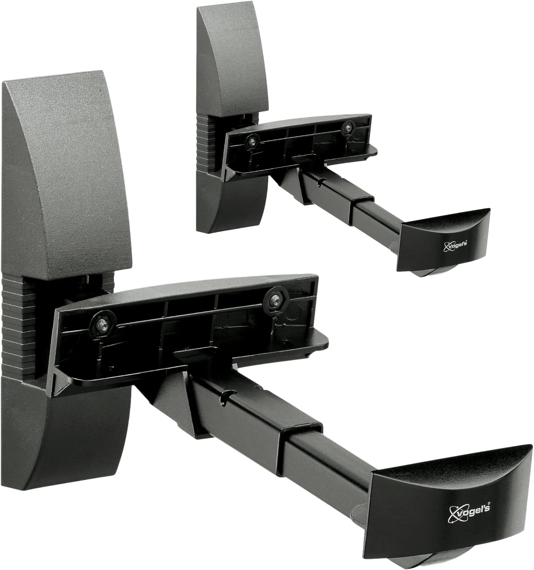 Support Murale Enceintes TaoAcc - Universel, Inclinable, Charge 20kg, Noir (Lot De 2)